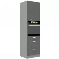 Konyhaszekrény Grey 60 DPS/210 2F szürke