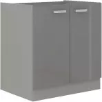 Konyhaszekrény Grey 80ZL 2F BB szürke