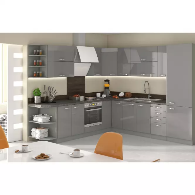 Konyhaszekrény Grey 60DK-210 2F,3