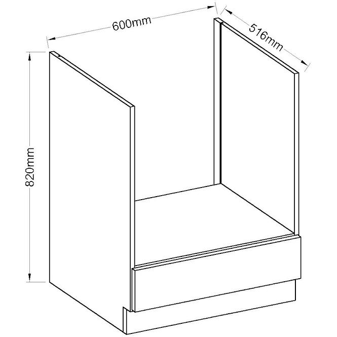 Konyhaszekrény Karmen 60DG BB,2