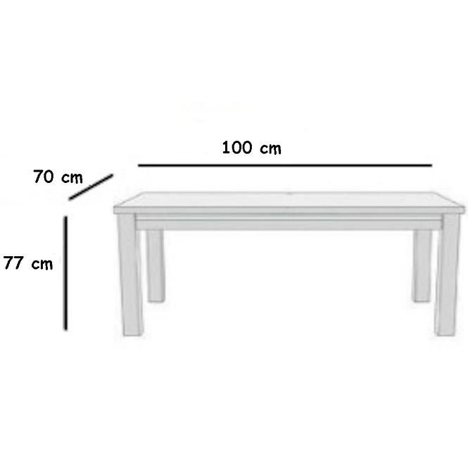 Asztal ST29 100X70 tölgy sonoma X