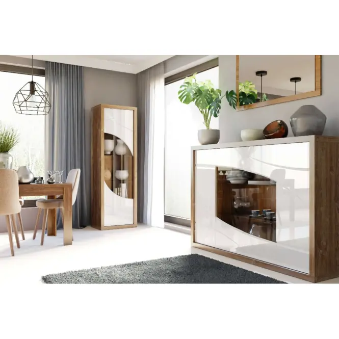 Komód Sys Paris P11 tölgy stirling/fehér,4