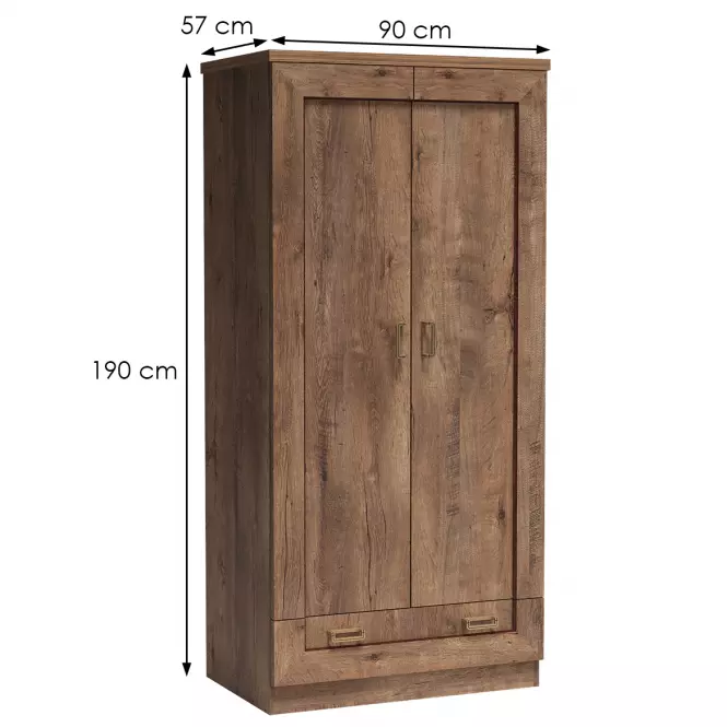 Szekrény Tadeusz T7 90 cm tölgy lefkas,2