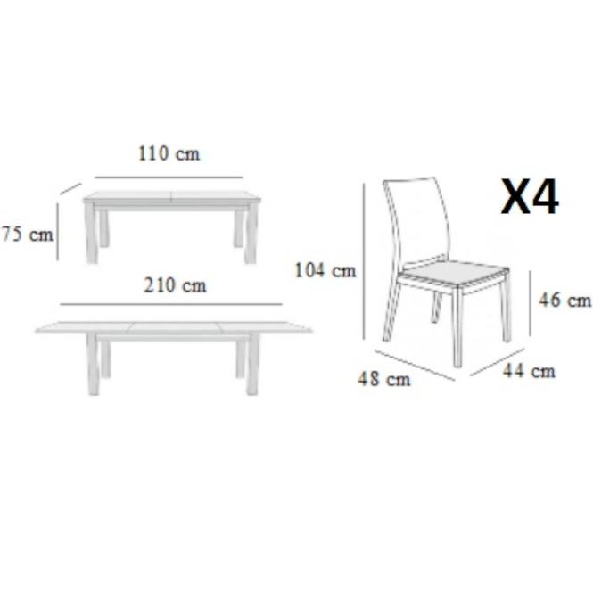 Étkező készlet paula 1+4 st410 i kr348