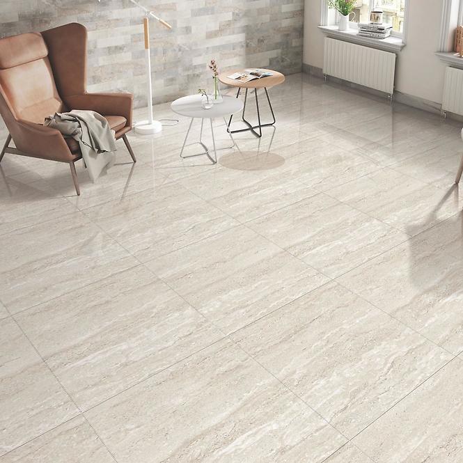 Csempe Gres Travertino Ash 60/60