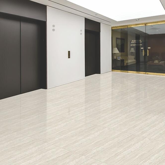 Csempe Gres Travertino Ash Pol. Rekt. 60/60