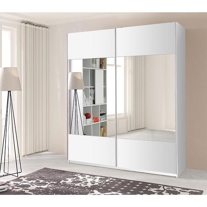 Szekrény tükörrel Vario fehér 175 cm,2