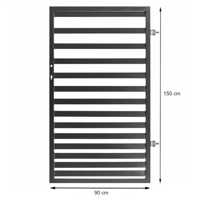 Kapu sandra  jobb 0,9m/1,5m zn ral7016,2