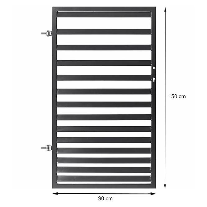 Kapu sandra balos 0,9m/1,5m zn ral7016