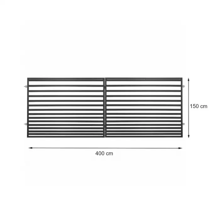 Kapu sandra 4m/1,5m zn ral7016,2