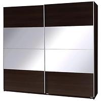 Szekrény Twister 2 gesztenye wenge/tükör 225 cm