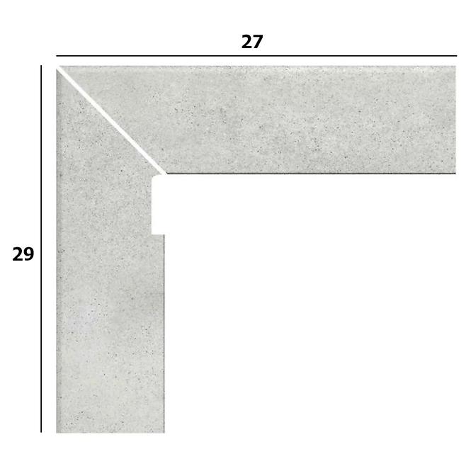 Csempe Lábazatok Zanq. recto urban gris lewy 27/39