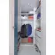 Szekrény Planet  PL1 L/P 135 cm fehér/tölgy/tenger kék,3