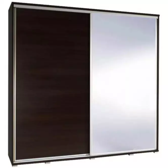 Szekrény Penelopa tükörrel gesztenye/wenge 205 cm