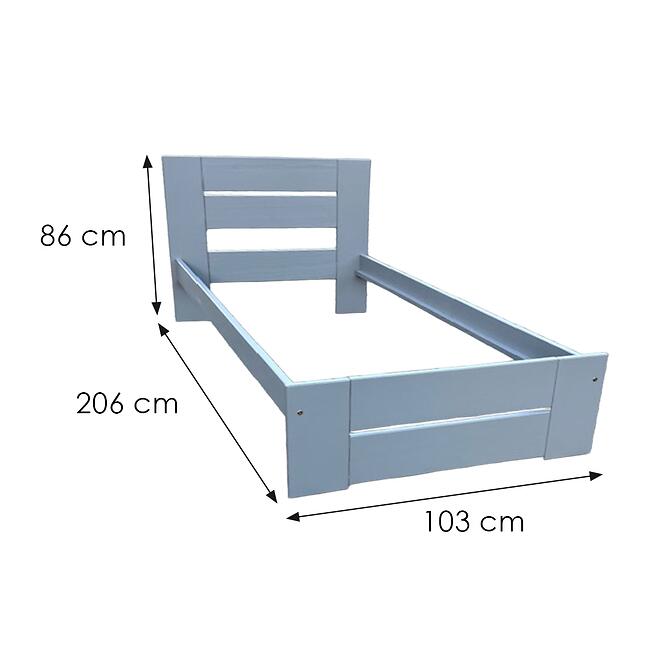 Ágy Pola 90 szürke,2