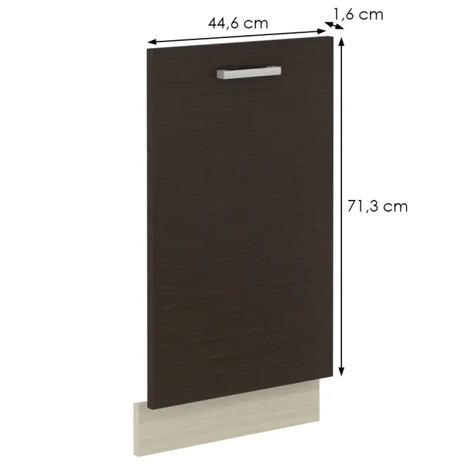 ajtó mosogatógéphez Wiktoria cham/leg 713X446,2
