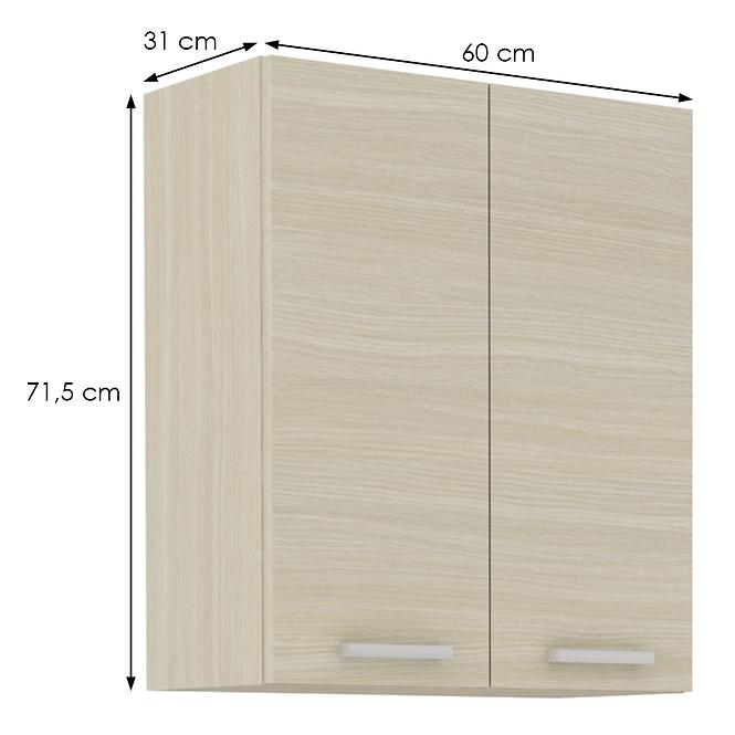 Konyhaszekrény Wiktoria chamonix/legno 60G-72