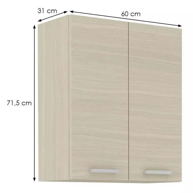 Konyhaszekrény Wiktoria chamonix/legno 60G-72,2