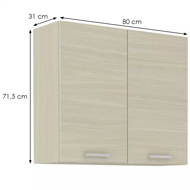 Konyhaszekrény Wiktoria chamonix/legno 80G-72,2