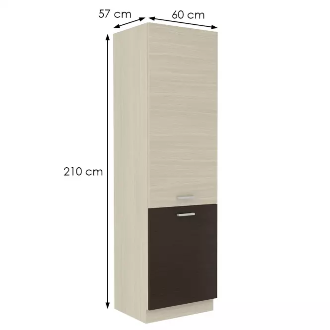 Konyhaszekrény Wiktoria chamonix/legno 60DK-210 2F,2