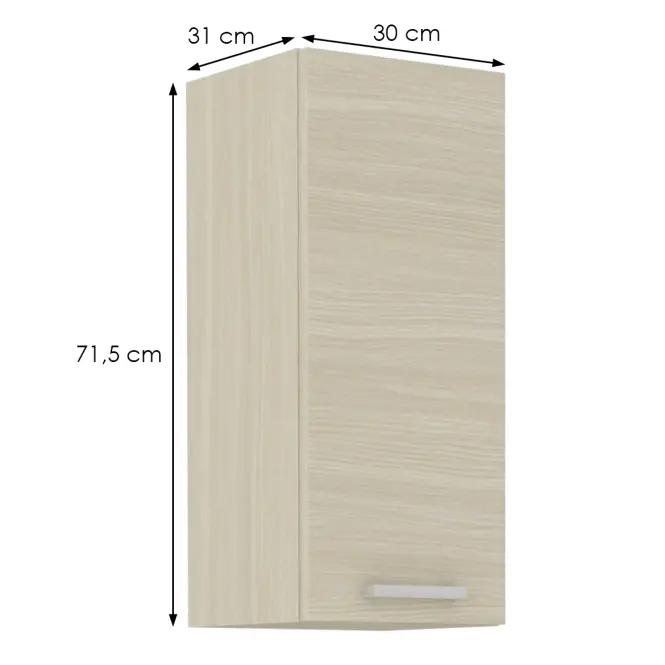Konyhaszekrény Wiktoria chamonix/legno 30G-72 1F,2