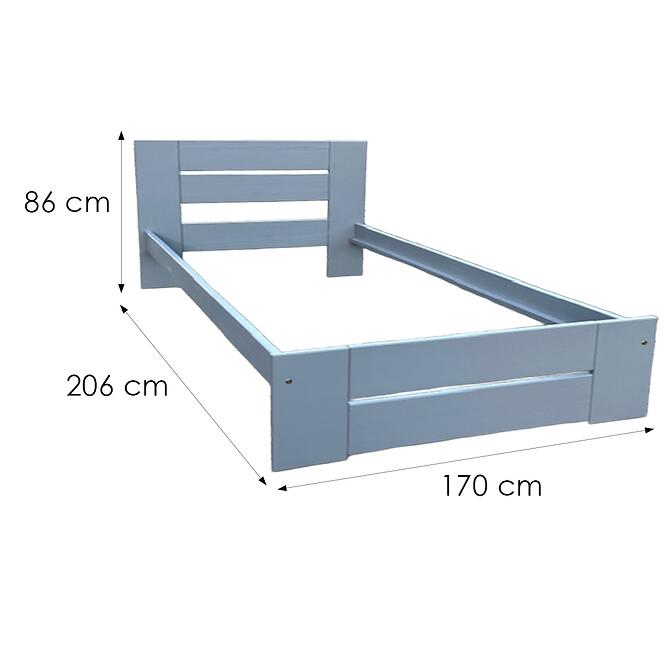 Ágy Pola 160 szürke,2