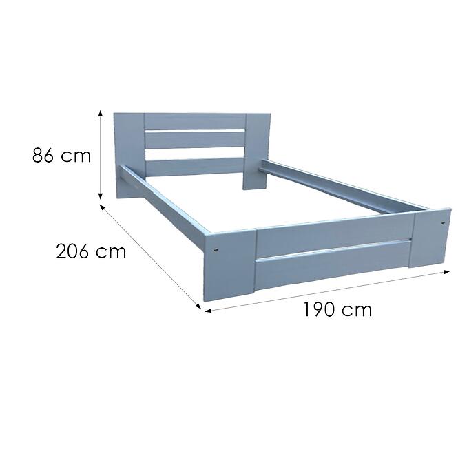 Ágy Pola 180 szürke,2