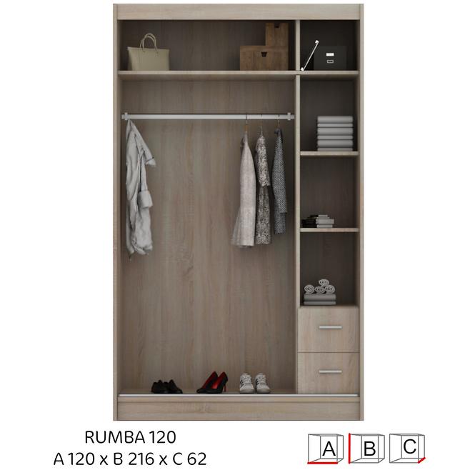 Szekrény Rumba 120 cm
