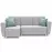 Sarok ülőgarnitúra Grey B Enzo 162+Enzo 154 dr narural