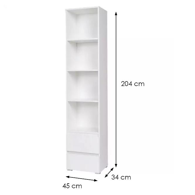 Regál Cosmo C01 fehér,2