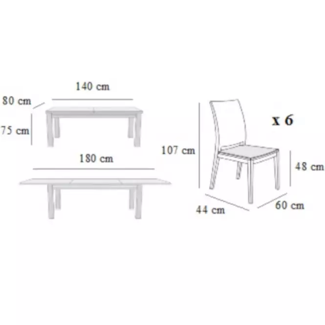 Étkező készlet Weronika 1+6 ST654 I gesztenye KR810 BR2432 D1P EKO