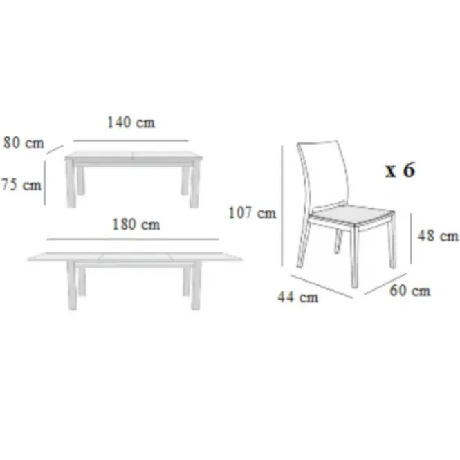 Étkező készlet Weronika 1+6 ST654 I gesztenye KR810 BR2432 D1P EKO,2