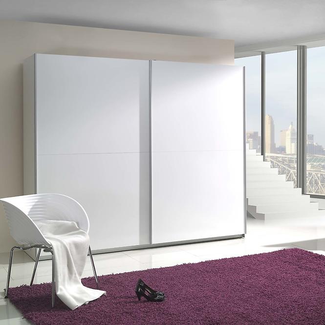 Szekrény Lux 3 fehér fényes 244 cm,3