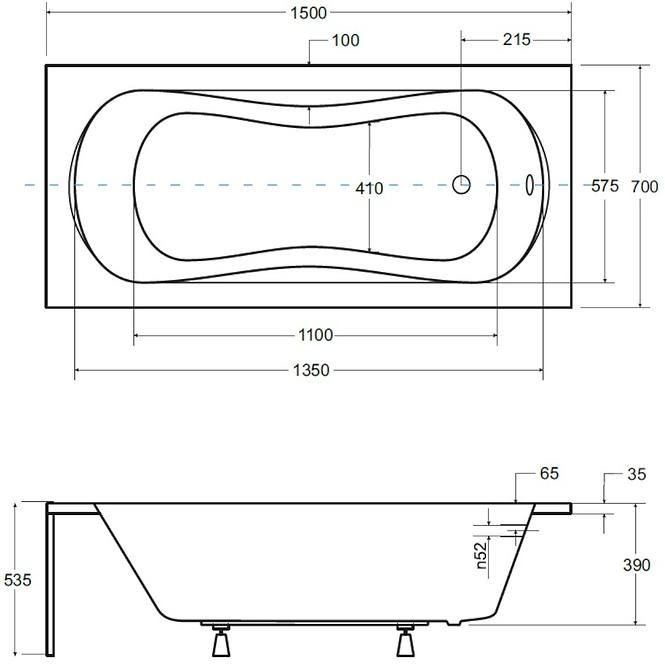 Kád Aria Plus Prost  150/70,3