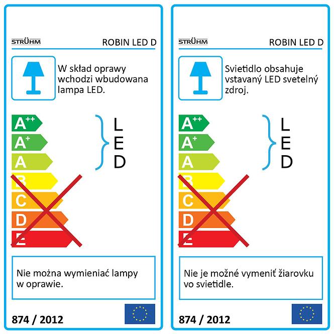 Mennyezeti beépíthető lámpa Robin LED D 18W 4000K 03091