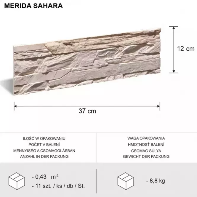 Csempe dekoratív Merida csomag=0,43m2