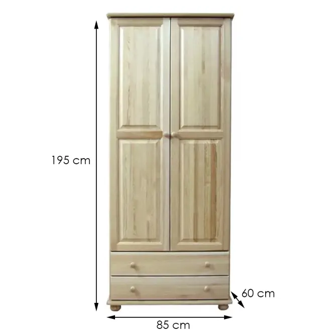Szekrény 139A fenyő 85 cm,2