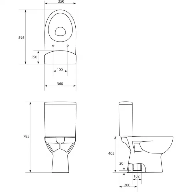 Wc Parva kombinált 218,4
