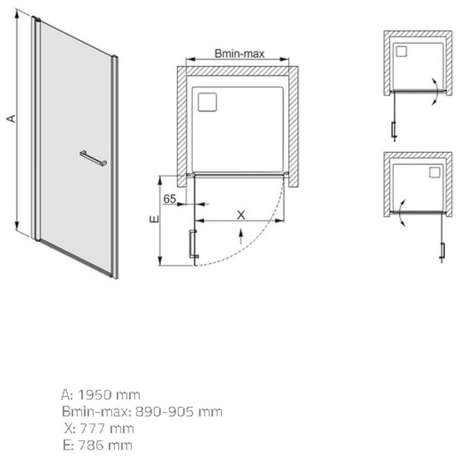 Zuhanyajtó Prestige Dj/Priii W0 90,4