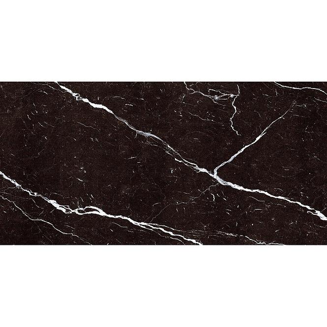 Csempe Gres Black Marquina High Glossy Rekt. 60/120