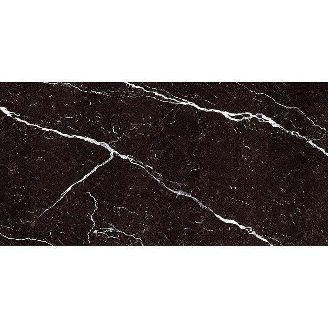 Csempe Gres Black Marquina High Glossy Rekt. 60/120