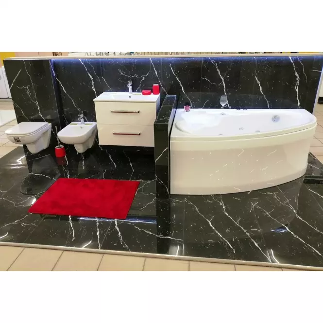 Csempe Gres Black Marquina High Glossy Rekt. 60/120,6