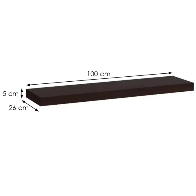 Lebegőpolc  Kate 1000 wenge,2