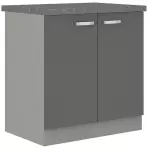 Konyhaszekrény Grey 80d 2f bb