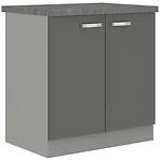 Konyhaszekrény Grey 80d 2f bb