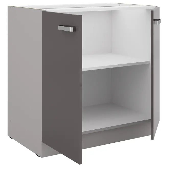 Konyhaszekrény Grey 80d 2f bb,2
