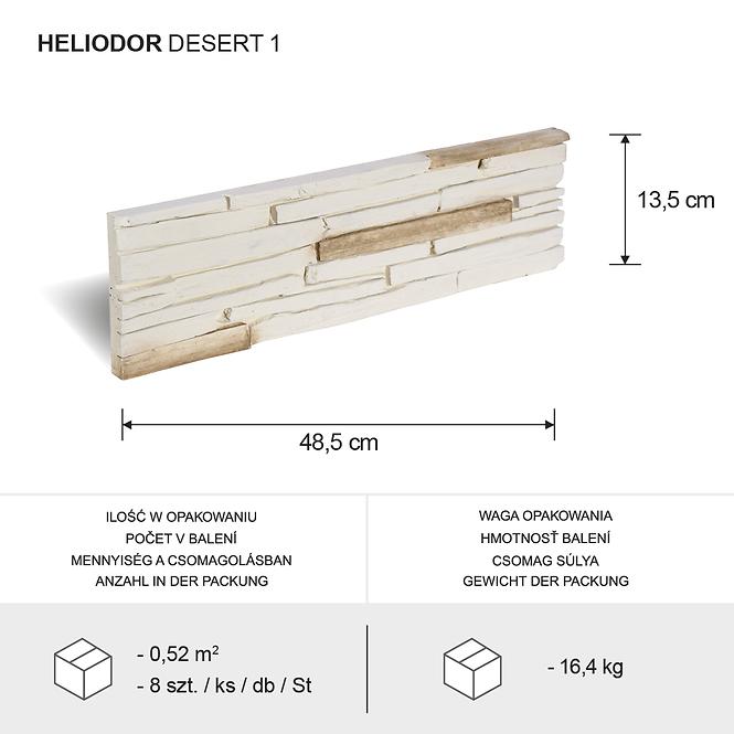 Csempe dekoratív Heliodor desert 1 csomag=0,52 m2