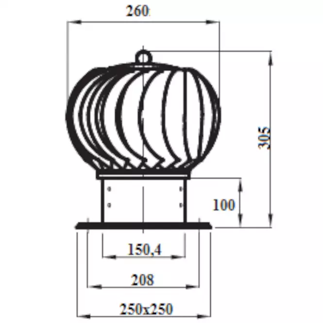 Turbowent 150 Oc/Al,2