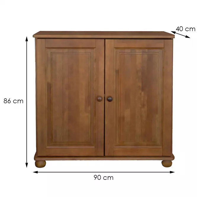 Komód NR 44 -2D/90X86X40 tölgy,2