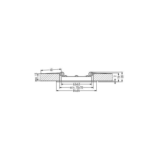 Lámpa SP-07 WH 3W LED Downlight KW 2263717